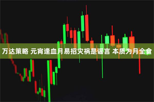 万达策略 元宵逢血月易招灾祸是谣言 本质为月全食