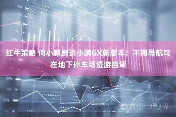 红牛策略 何小鹏剧透小鹏GX新版本：不用导航可在地下停车场漫游自驾